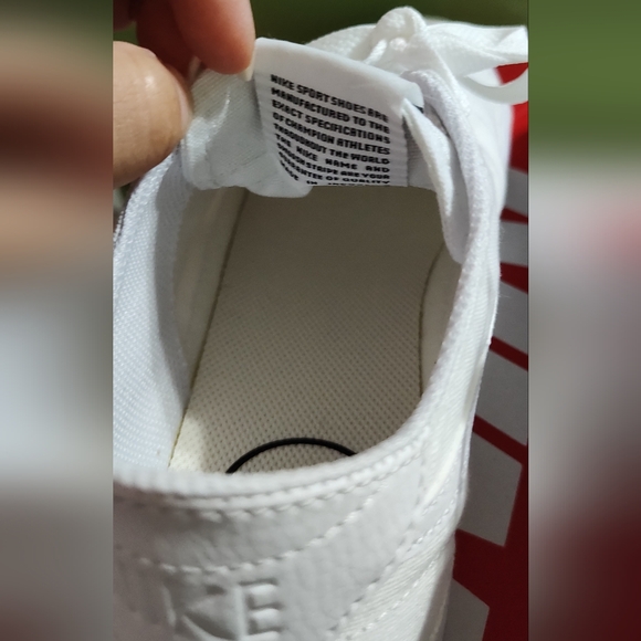 Nike Court Legacy Canvas CW6539-100 Wht/Blk Low Top Sneaker 7.5M - Picture 11 of 14